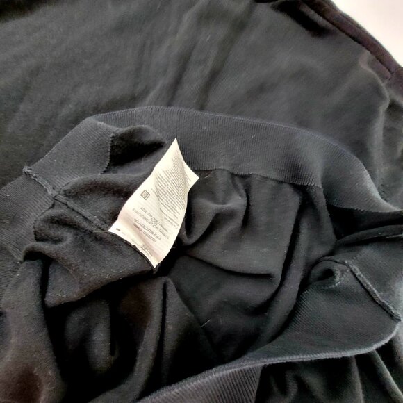 Men's XL 1/4 zip Pullover Cardigan Sweater Black Selected Homme 100% Cotton - Picture 13 of 16